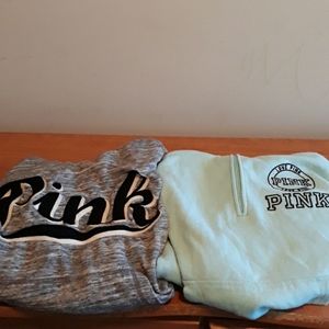 Pink hoodies